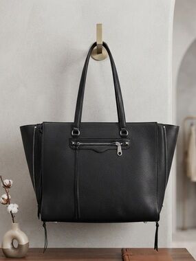 Rebecca Minkoff Always on Side Zip Regan Tote Laptop Bag Expandable Zip Gussets
